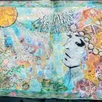 Comfort Zone Art Journalling Page