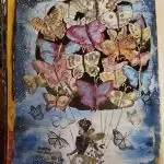 butterfly balloon lady