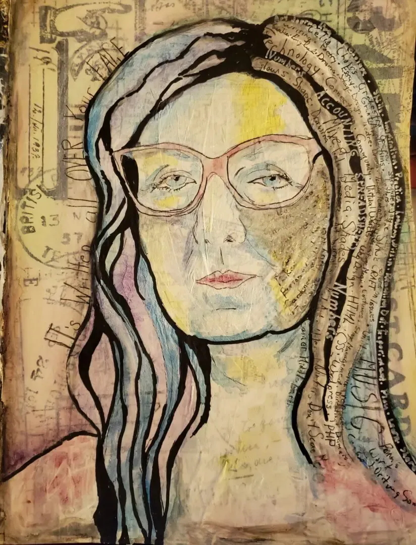 art journalling 50 shades of me