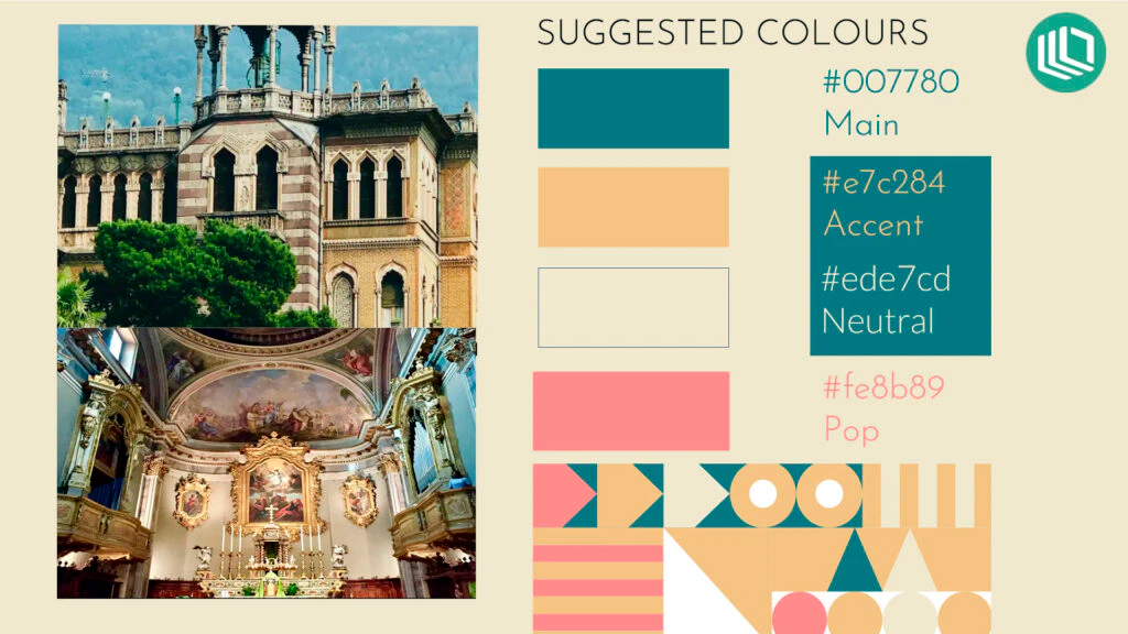 colour palette for BIIMA site
